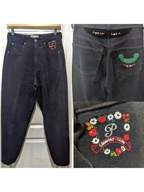 Vintage Perry Country Club | Embroidered Jeans